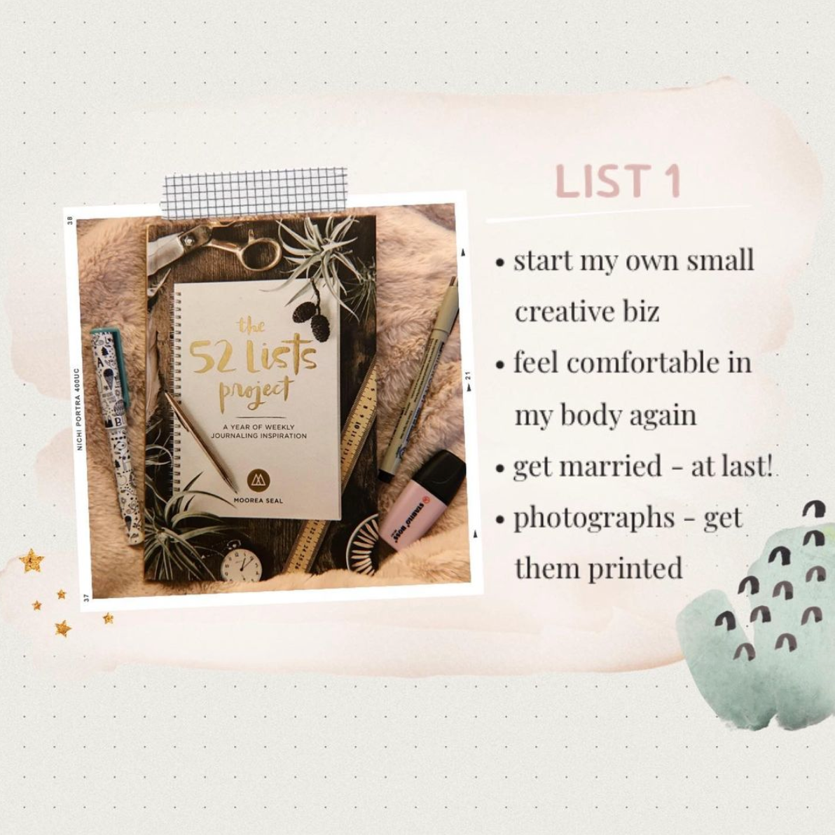 The 52 Lists Project: Weekly Guided Journal by Moorea Seal