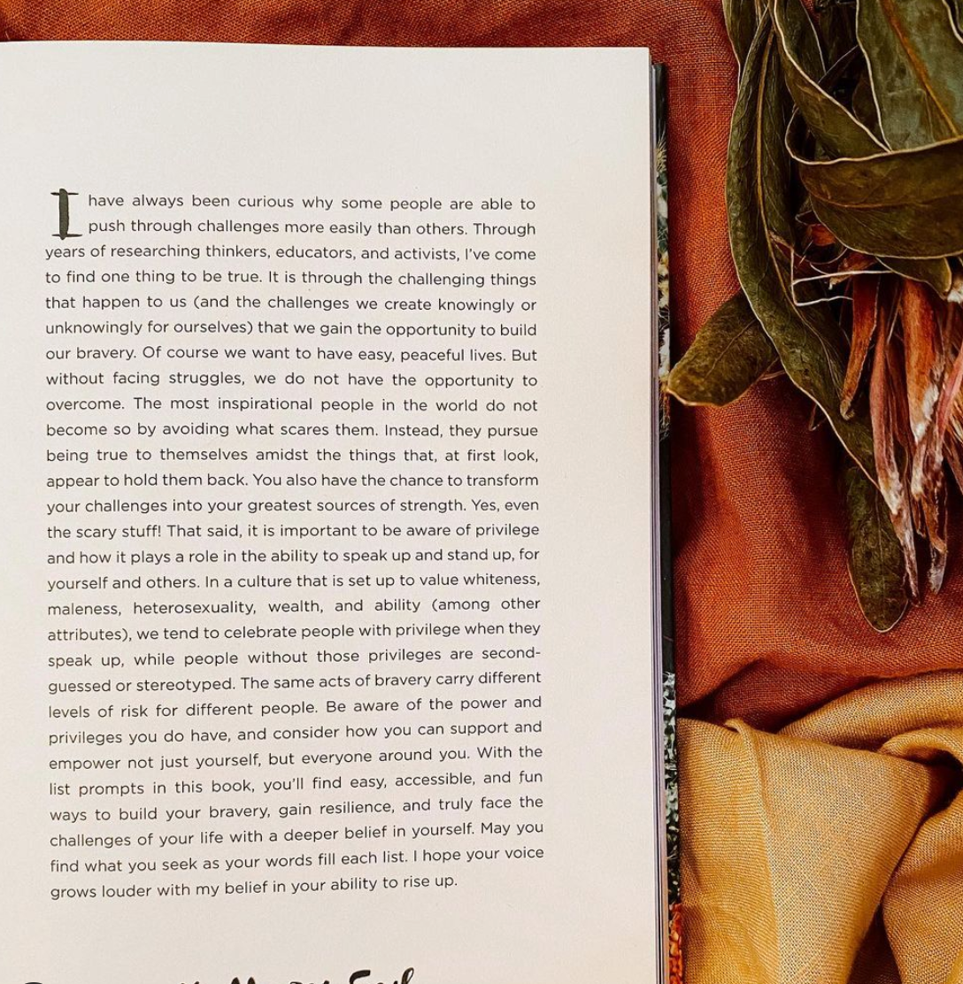 52 Lists for Bravery: A Guided Confidence Journal by Moorea Seal